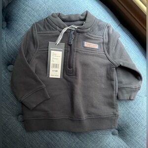 Vineyard Vines Navy Baby Quarter-Zip